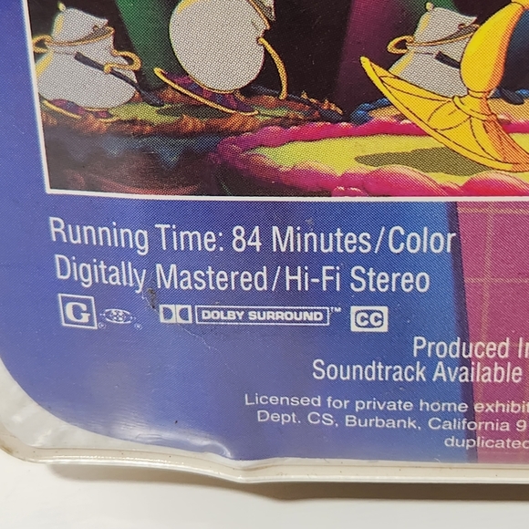 Disney Black Diamond Classics Beauty and the Beast VHS Tape - Picture 4 of 10